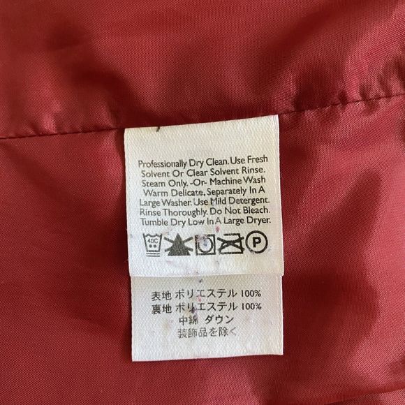 Eddie Bauer Puffer Vest Women's M Red Premium Goose Down Quilted Red Zip - Picture 8 of 8